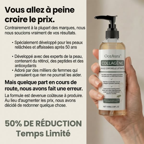 OceAura™ – Huile Anti-Âge & Raffermissante