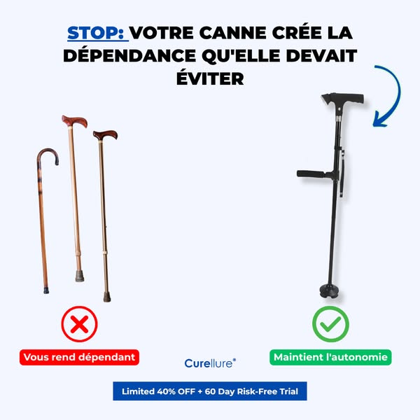 OrthoCanne+ : Votre allié pour marcher, vous lever et vous déplacer en toute liberté
