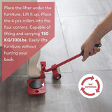 All in One Lifter - L'ensemble d'outils de déplacement de meubles - Hodamart