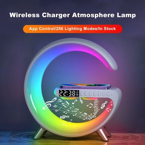 Atmosphère Veilleuse Chargeur de téléphone sans fil Haut - parleur Bluetooth - Hodamart