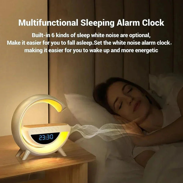 Atmosphère Veilleuse Chargeur de téléphone sans fil Haut - parleur Bluetooth - Hodamart