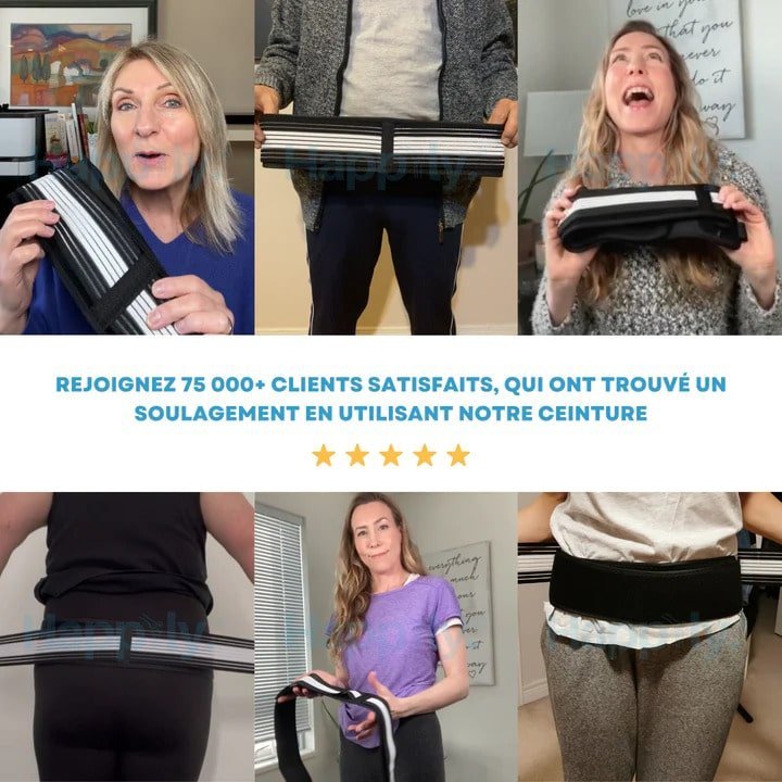 Ceinture PhysioMedic Soulagea™ | Soulage les maux de dos et la sciatique - Hodamart