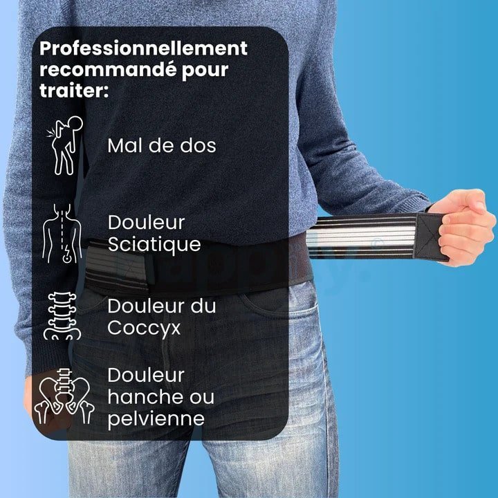 Ceinture PhysioMedic Soulagea™ | Soulage les maux de dos et la sciatique - Hodamart