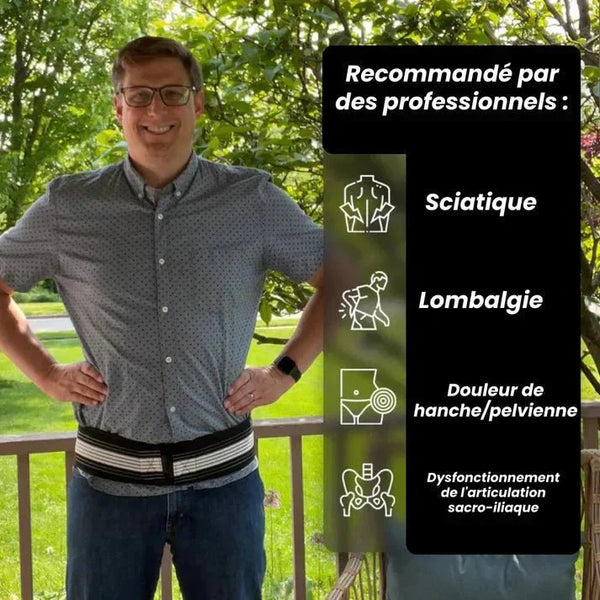 Ceinture PhysioMedic Soulagea™ | Soulage les maux de dos et la sciatique - Hodamart