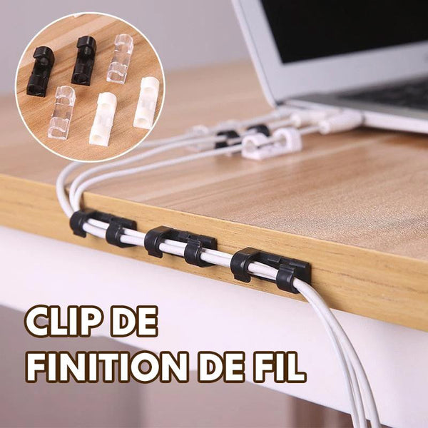 Clips ÉléganceCâble - Ensemble de Clips Auto - adhésifs ⚡️ - Hodamart