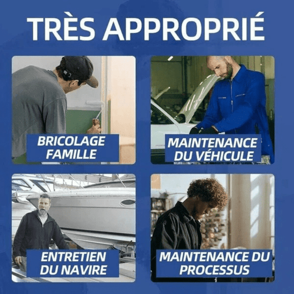 Colle AB de soudure à froid de haute résistance Adhésif pour réparation - Hodamart