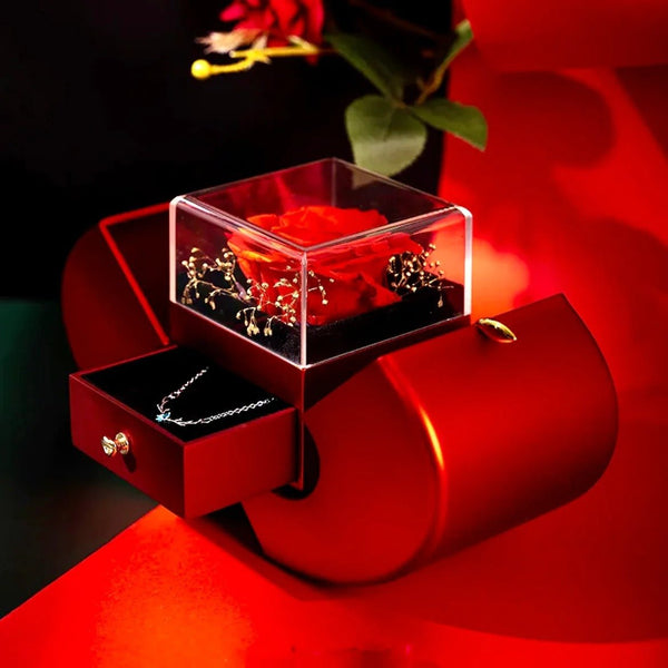 ÉCLAT D'ÉTERNITÉ - BOÎTE À BIJOUX ROSE PRÉSERVÉE - Hodamart