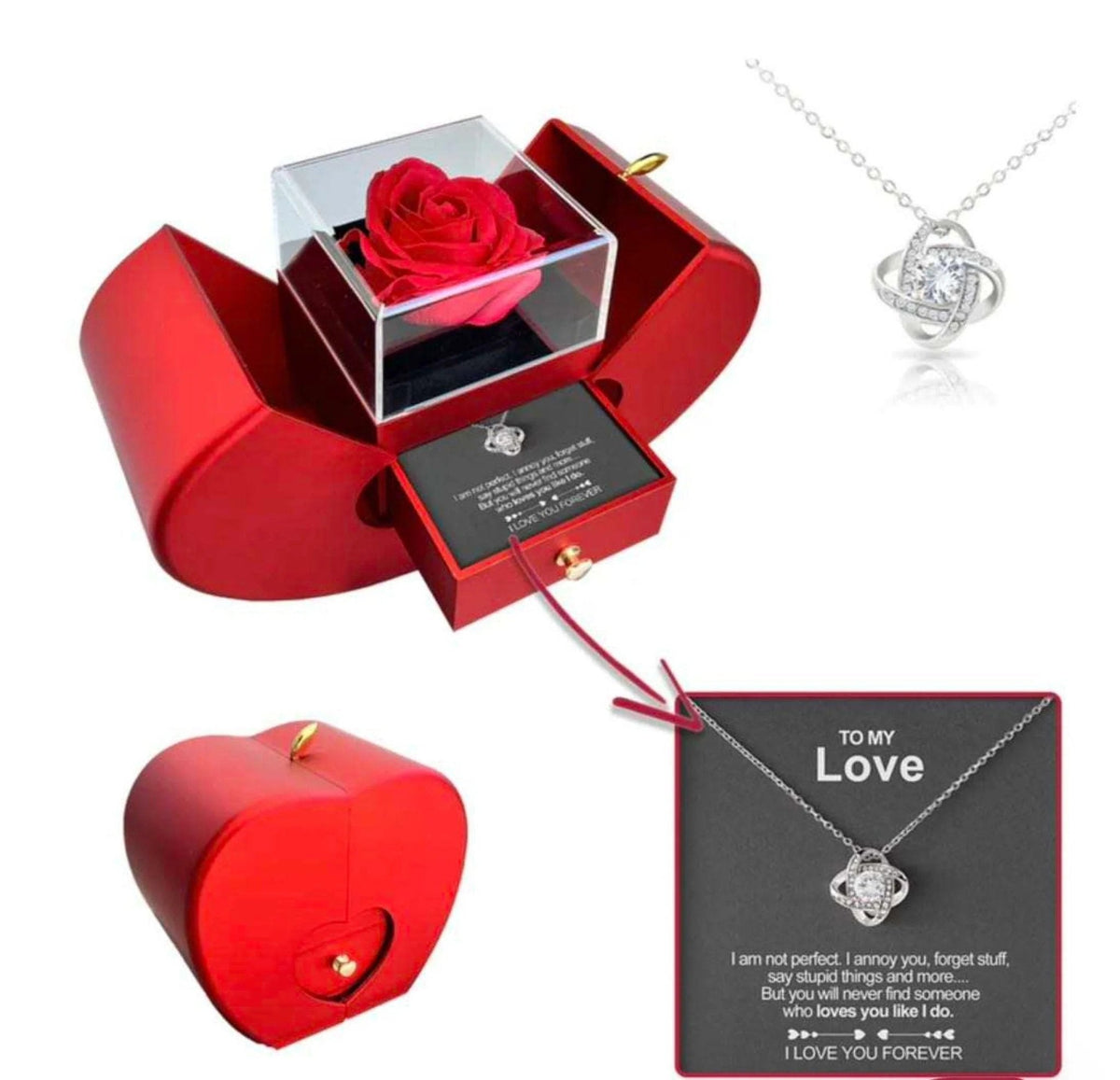 ÉCLAT D'ÉTERNITÉ - BOÎTE À BIJOUX ROSE PRÉSERVÉE - Hodamart