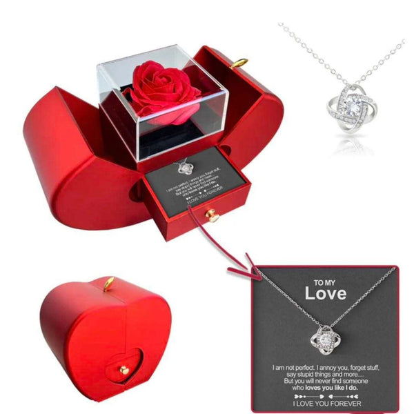 ÉCLAT D'ÉTERNITÉ - BOÎTE À BIJOUX ROSE PRÉSERVÉE - Hodamart