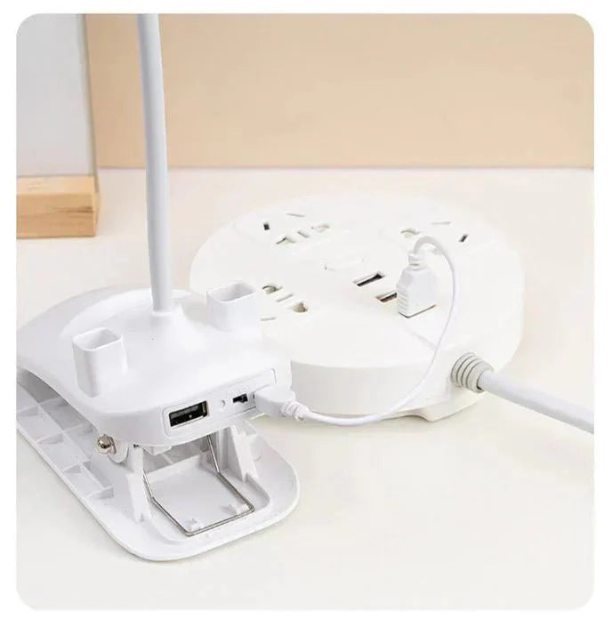 Lampe de Bureau Pliable Rechargeable avec Pince - Hodamart