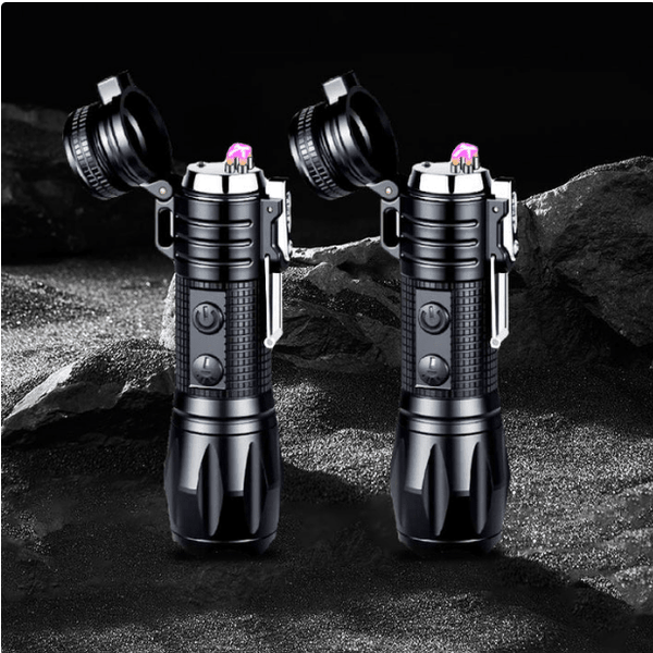 ⏳Réduction limitée de 50%💥🔦Lampe de poche multifonctionnelle rechargeable à lumière forte avec feu électrique⚡ - Hodamart