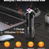⏳Réduction limitée de 50%💥🔦Lampe de poche multifonctionnelle rechargeable à lumière forte avec feu électrique⚡ - Hodamart