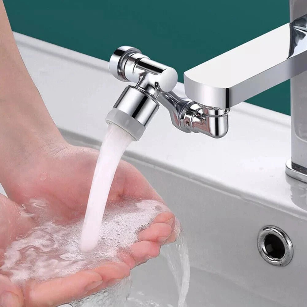 Robinet Magic Pivotant À 1080° INOX Avec Filtre Anti - Éclaboussures - Hodamart