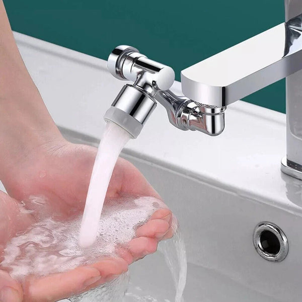 Robinet Magic Pivotant À 1080° INOX Avec Filtre Anti - Éclaboussures - Hodamart