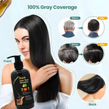 Shampoing Colorant pour Cheveux Noirs 3 - en - 1 | 1 ACHETÉ, 1 OFFERT 🔥 - Hodamart