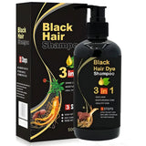 Shampoing Colorant pour Cheveux Noirs 3 - en - 1 | 1 ACHETÉ, 1 OFFERT 🔥 - Hodamart