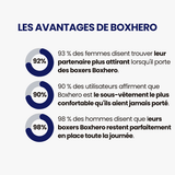 VIRILUS™ - Boxer en Fibre de Bambou Ultra - Confort (3 pièces + 1 gratuit) - Hodamart