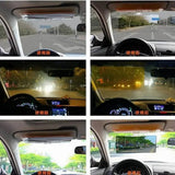 Visière de voiture, visière Anti - éblouissement de jour et de nuit, visière de bloc Anti - UV 2 en 1 pour Automobile Sun - Hodamart