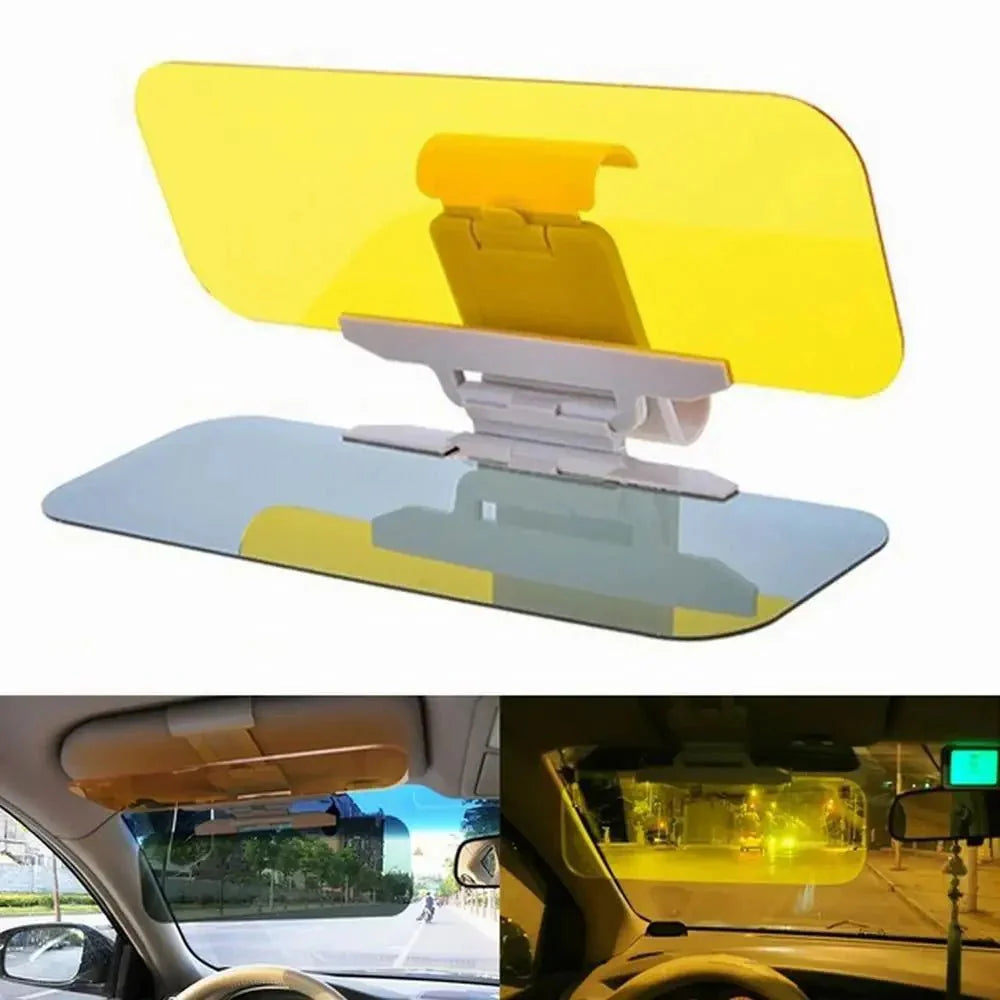 Visière de voiture, visière Anti - éblouissement de jour et de nuit, visière de bloc Anti - UV 2 en 1 pour Automobile Sun - Hodamart