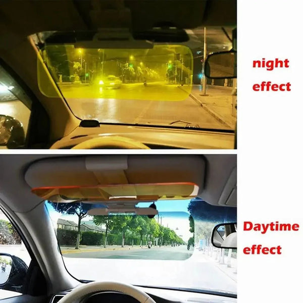Visière de voiture, visière Anti - éblouissement de jour et de nuit, visière de bloc Anti - UV 2 en 1 pour Automobile Sun - Hodamart
